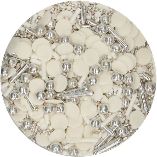 Strøblanding - Silver Chic - Funcakes - 60 g Strøblanding - Silver Chic - Funcakes - 60 g