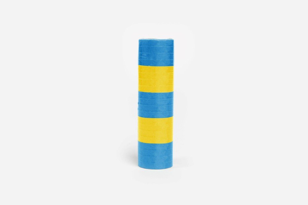Serpentiner – Blå/Gul – 4 m – 20-pakning – Serpentiner, Små dekorasjoner