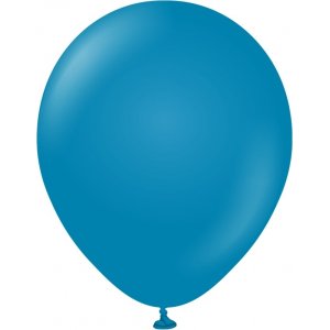 Ballonger ensfarget - Premium 30 cm - Dypbl