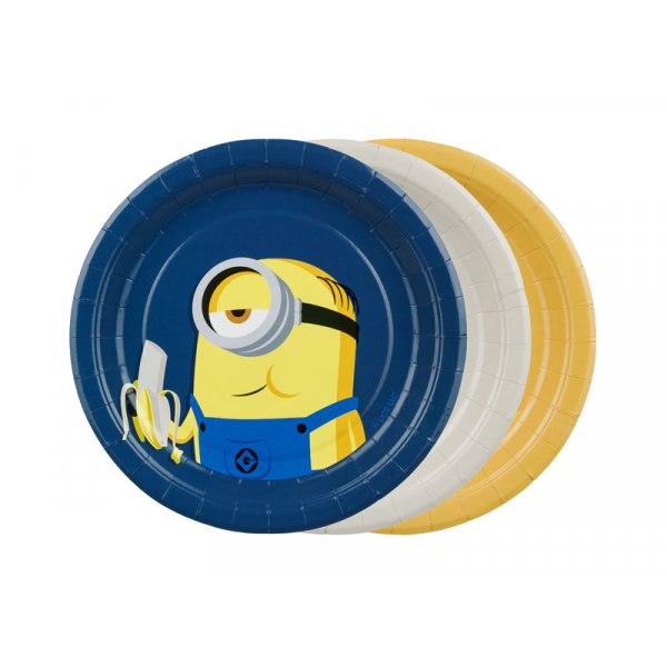Papirtallerkener Minions - Mix Papirtallerkener Minions - Mix