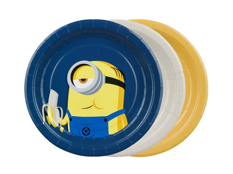 Papirtallerkener Minions - Mix - Papirtallerkener til fester