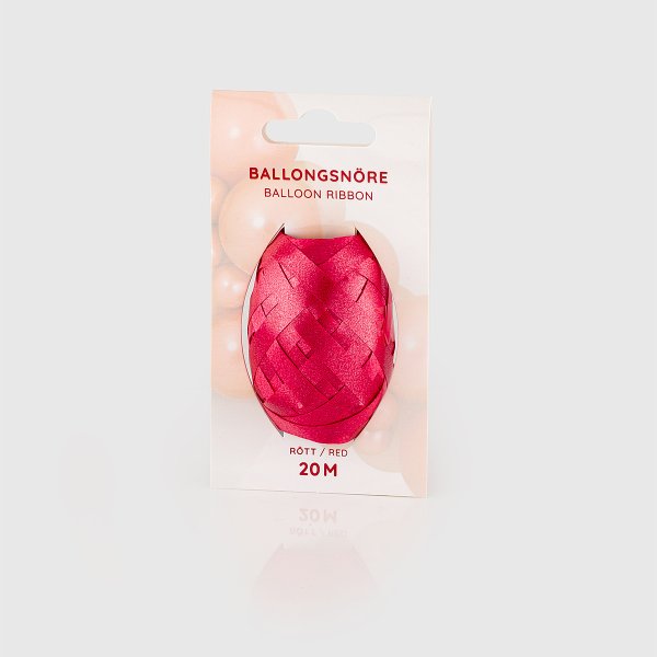 Ballongsnor - 20 m - Rød Ballongsnor - 20 m - Rød
