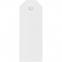 Merkelapper - 8 cm - Hvit - 20-pakning