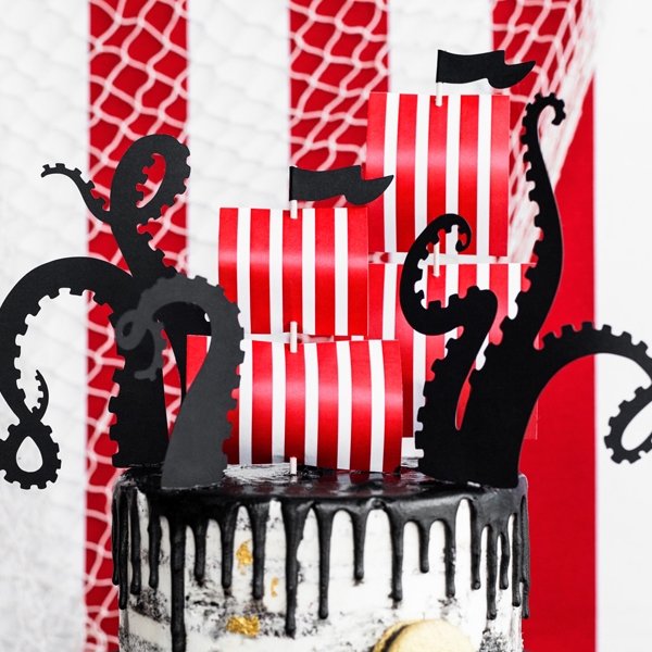 Kakepynt - Hei Pirat - 5-pakning