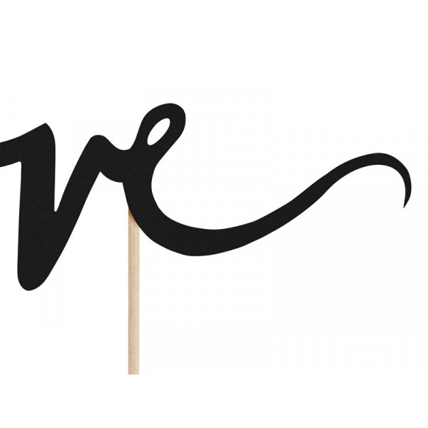 Kaketopper - Kjrlighet - Svart