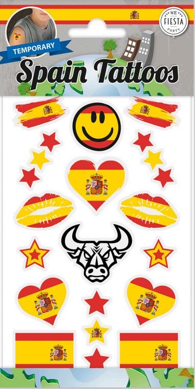 Tatoveringer – Spania – 6-pakning – Spania, Land