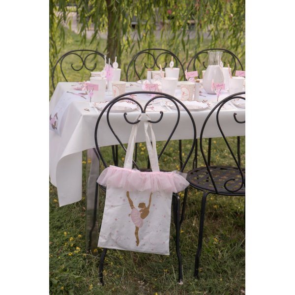 Godteripose/fiskedampose i stoff - Ballerina - 1 stk Godteripose/fiskedampose i stoff - Ballerina - 1 stk