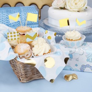 Kakepinner - Pattern Works - Lysebl� - 20-pakning