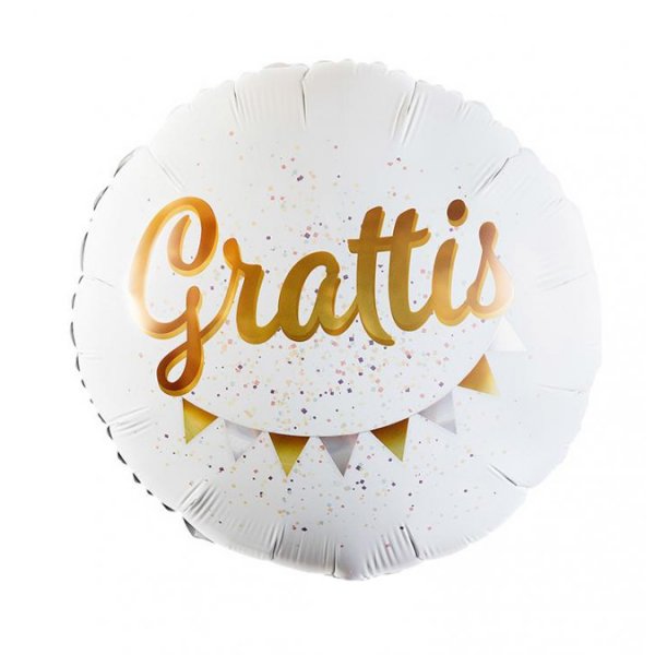 Folieballong - Grattis - 53 cm