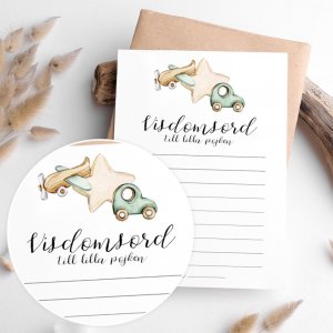 Visdomsord for den lille gutten - Bil - 8-pakning Visdomsord for den lille gutten - Bil - 8-pakning