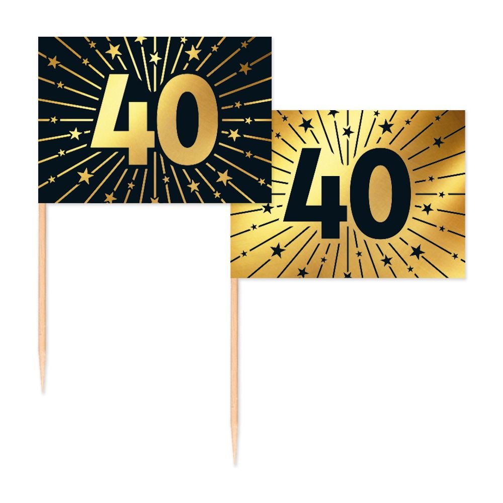 Festplukkere – 40 år – Gull – 50-pakning – 40-årsdagsfest