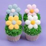 Marshmallow-dekorasjoner - Blomster - 12 stk Marshmallow-dekorasjoner - Blomster - 12 stk