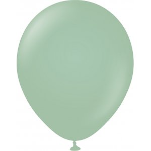 Ballonger ensfarget - Premium 45 cm - Vintergrnn