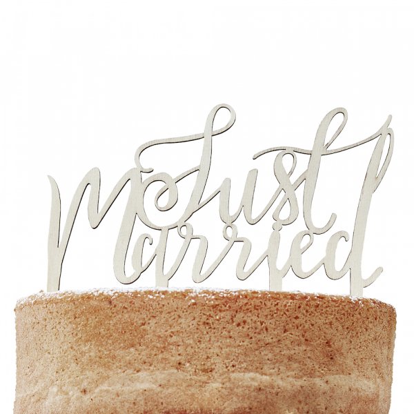 Cake Topper - Boho - Just Married