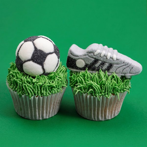 Marshmallow-dekorasjoner - Fotball - 12 stk Marshmallow-dekorasjoner - Fotball - 12 stk