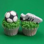 Marshmallow-dekorasjoner - Fotball - 12 stk Marshmallow-dekorasjoner - Fotball - 12 stk