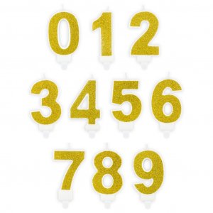 Talllys - Glitter - Gull Talllys - Glitter - Gull