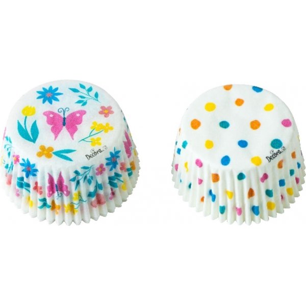 Muffinsformer - Sommerfugler og prikker - 36-pakning