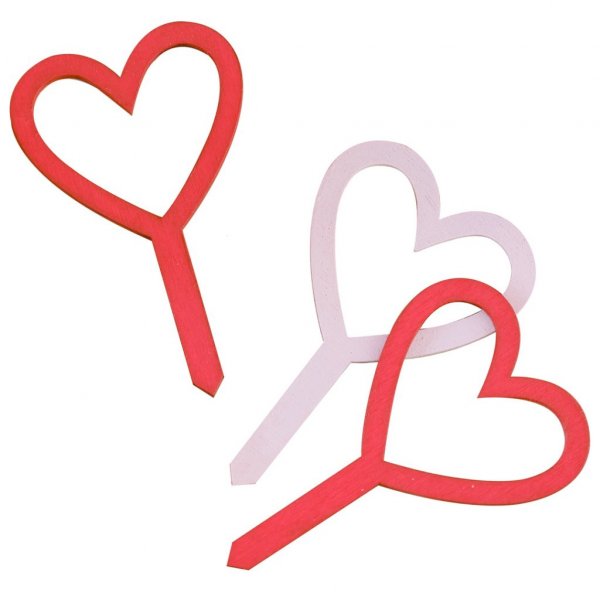 Kakespenner - Tre - Hjerter - Rød/Rosa Kakespenner - Tre - Hjerter - Rød/Rosa