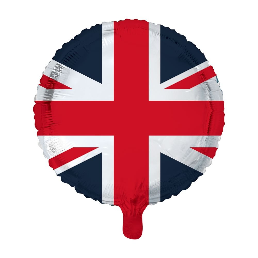 Folieballong – Union Jack – 45 cm – Rund, Folieballonger, Ballonger