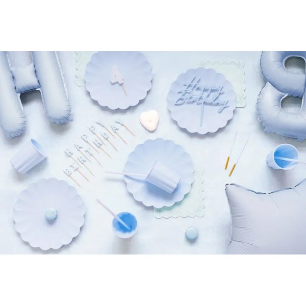 Servietter - Lysebl� - 12-pakning