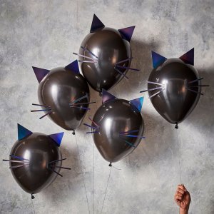 Ballonger - Katter - La oss bli Batty - 5 stk
