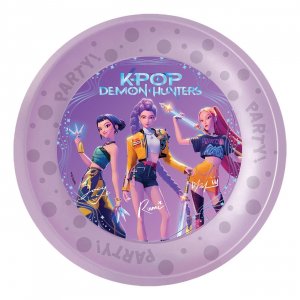 Gjenbrukbare tallerkener - K-Pop Demon Hunters - 21 cm - 4-pakning Gjenbrukbare tallerkener - K-Pop Demon Hunters - 21 cm - 4-pakning