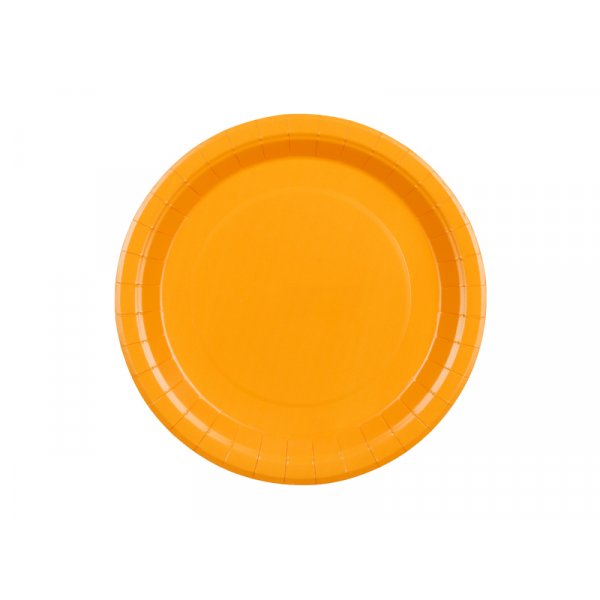 Papirtallerkener - Lys oransje Papirtallerkener - Lys oransje