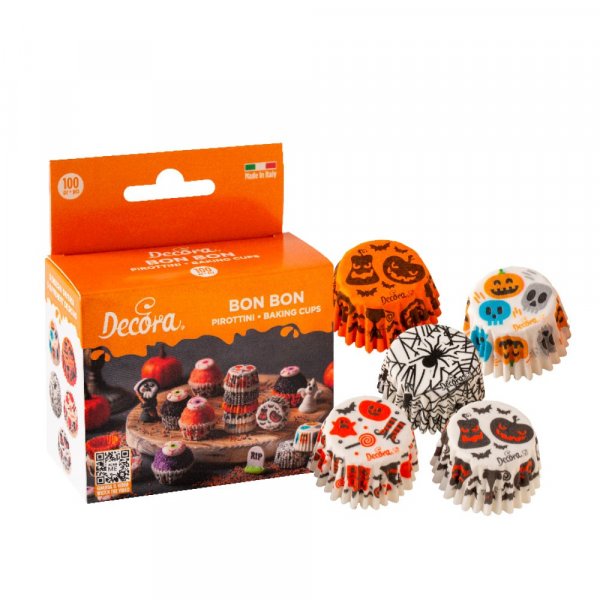 Mini muffinsformer/sprekkformer - Halloween - 100-pakning Mini muffinsformer/sprekkformer - Halloween - 100-pakning
