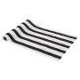 Stoffl�per - Svart og hvit - Stripete - 28 cm x 5 m