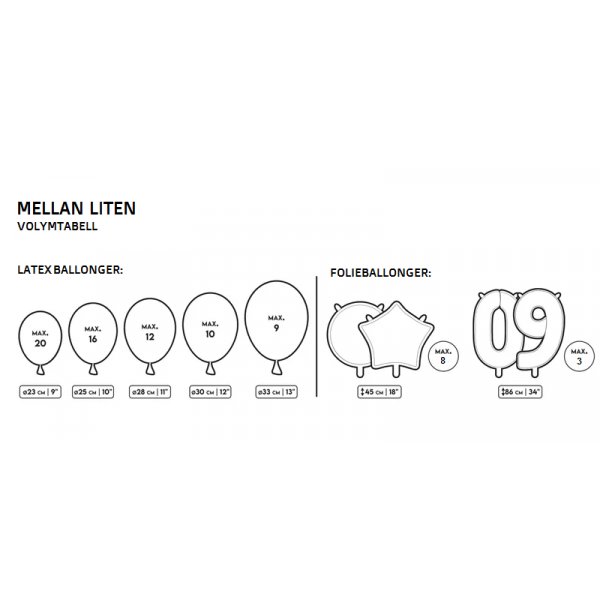 Helium - Liten - 12-15 ballonger Helium - Liten - 12-15 ballonger