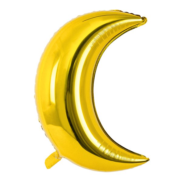 Folieballong - Måne - Gull Folieballong - Måne - Gull