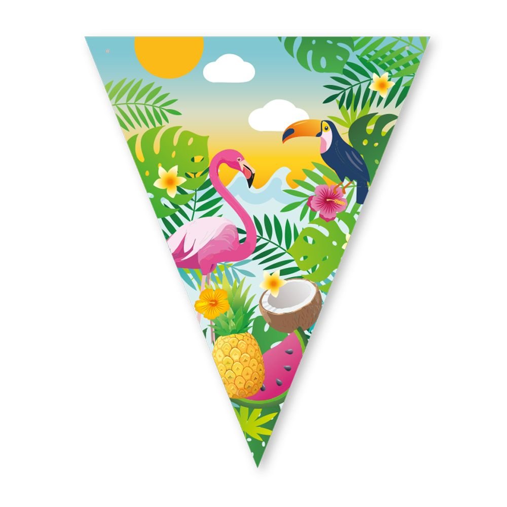 Flagggirlander - Aloha - 16x20 cm flagg - 6 m - Vimpler, Hengende dekorasjoner