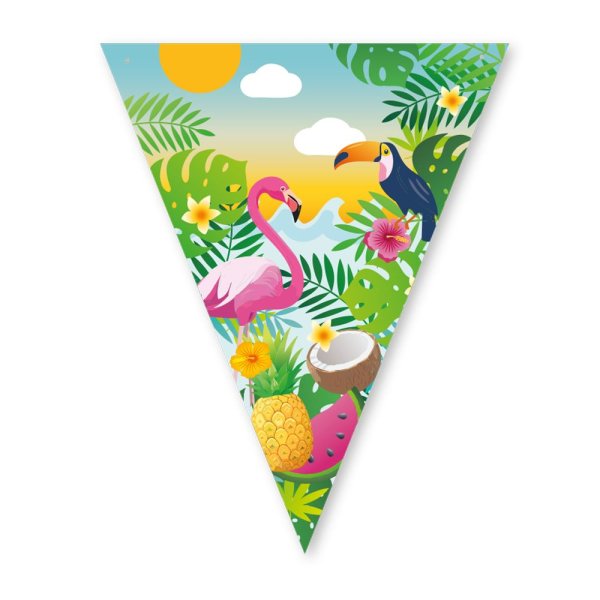 Flagggirlander - Aloha - 16x20 cm flagg - 6 m Flagggirlander - Aloha - 16x20 cm flagg - 6 m