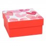 Gaveeske - Valentinsdag - Rosa/rød - 10x10 cm Gaveeske - Valentinsdag - Rosa/rød - 10x10 cm