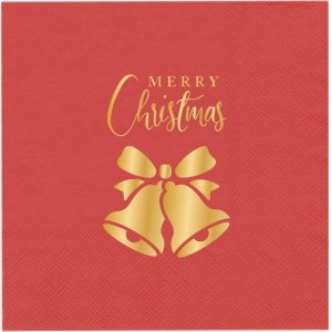 Servietter - Røde - God Jul - 33x33 cm - 10-pakning Servietter - Røde - God Jul - 33x33 cm - 10-pakning