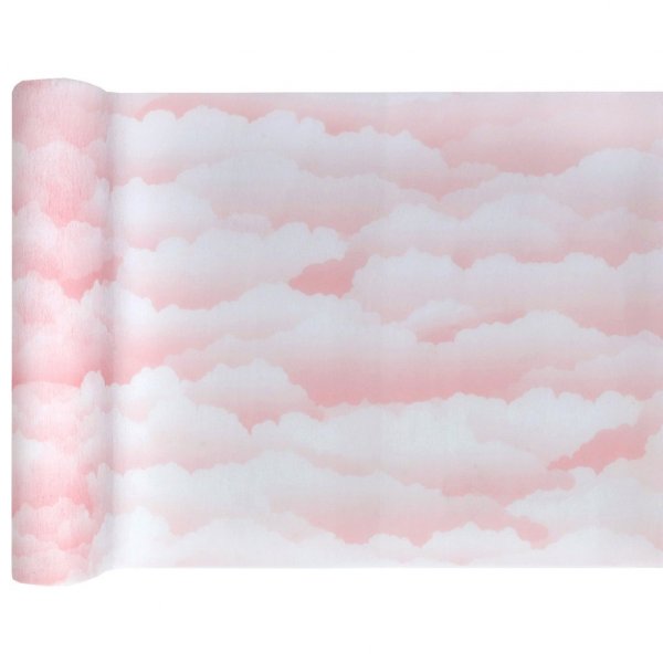 Bordløper - Skyer - Lys rosa Bordløper - Skyer - Lys rosa