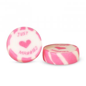 Karameller - Just Married - Rosa - Ca. 50 stk Karameller - Just Married - Rosa - Ca. 50 stk