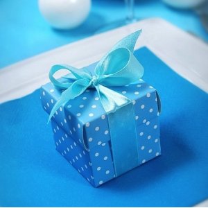 Gaveeske - Blåprikket - 10-pakning Gaveeske - Blåprikket - 10-pakning