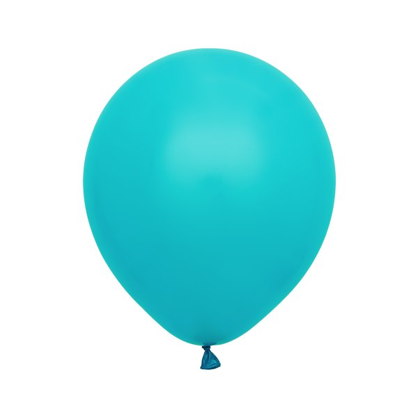 Ballonger ensfarget - Premium 45 cm - Turkis - 5-pakning Ballonger ensfarget - Premium 45 cm - Turkis - 5-pakning