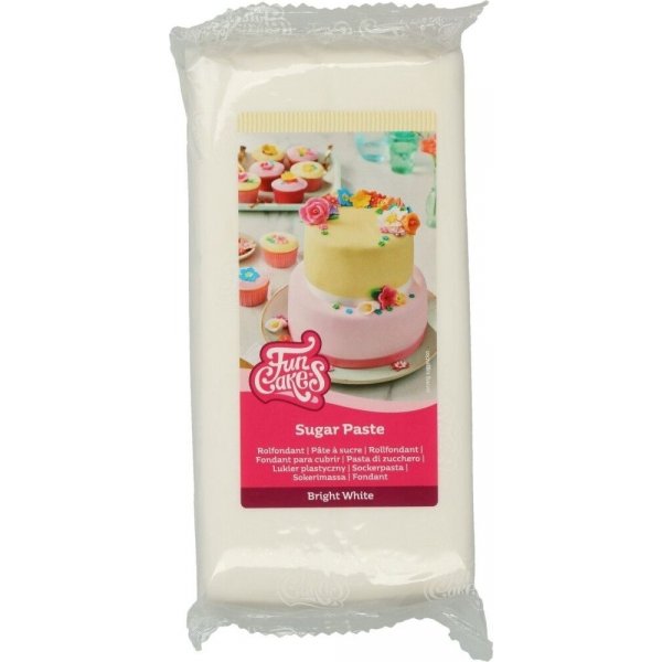 Sukkerpasta - Klar Hvit - FunCakes - 1KG Sukkerpasta - Klar Hvit - FunCakes - 1KG