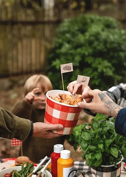 Snackbegre - Rutete - 2-pakning - 14 cm