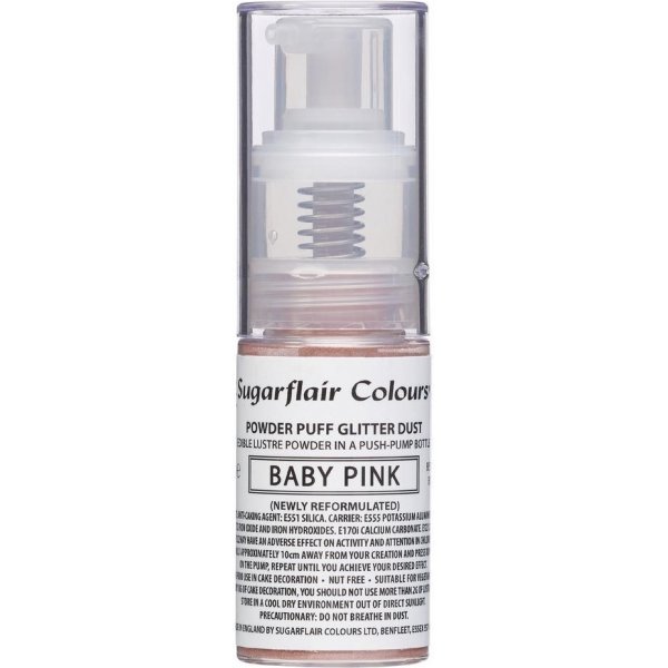 Spiselig glitterspray - Rosa - Sugarflair - 10 g Spiselig glitterspray - Rosa - Sugarflair - 10 g