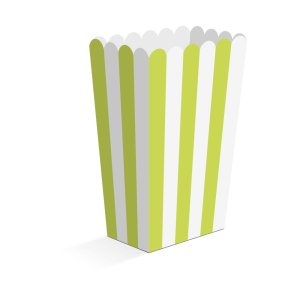 Snackbokser - Limegr�nn - 6,3 � 4,4 � 13,5 cm - 8-pakning