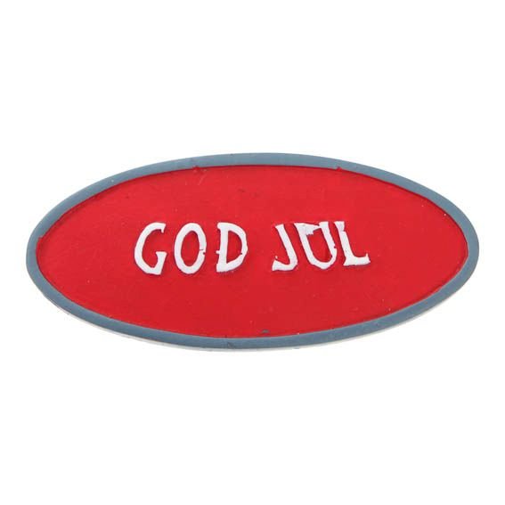 Julenissetilbehør - Skilt - God jul Julenissetilbehør - Skilt - God jul