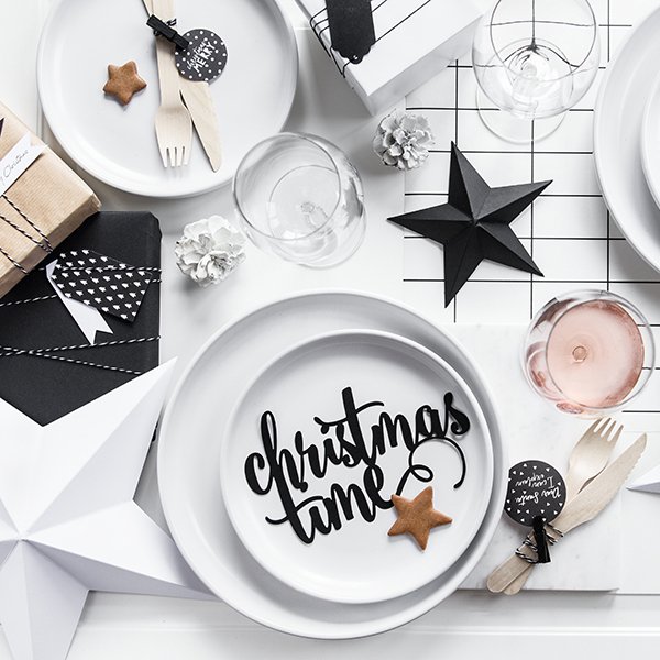 Hengende stjerner - 6-pakning - Hvit