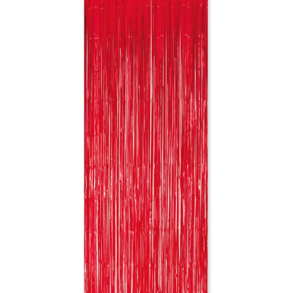 Festgardin - Rød - 100x240cm Festgardin - Rød - 100x240cm