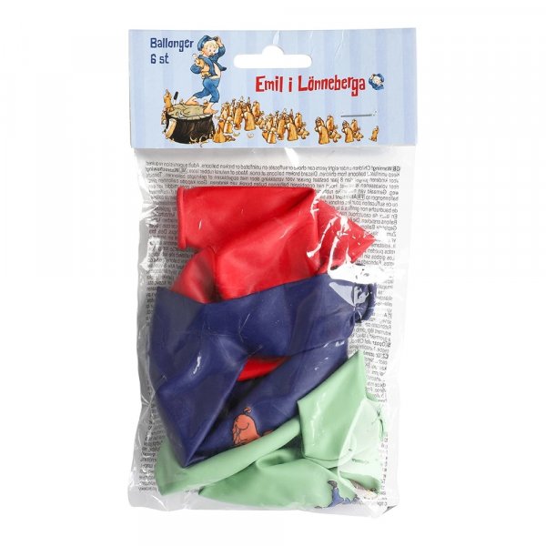 Ballonger - Emil - 6-pakning Ballonger - Emil - 6-pakning