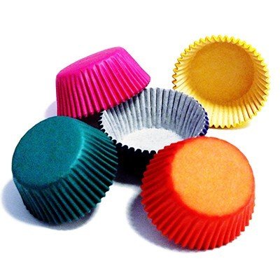 Muffinsformer - Mix - Rød Grønn Gul Blå Rosa - 100-pakning - PME Muffinsformer - Mix - Rød Grønn Gul Blå Rosa - 100-pakning - PME