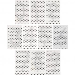 Stjerneskudd - Nummer - Sølv metallisk Stjerneskudd - Nummer - Sølv metallisk